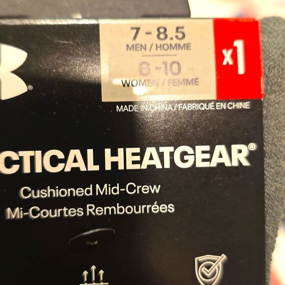 Under Armour Tactical Heatgear Cushion Mid-Crew Sock - Picture 6 of 6